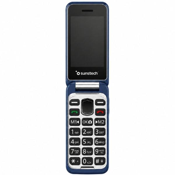 Teléfono Móvil Sunstech CELT26 para Personas Mayores/ Azul