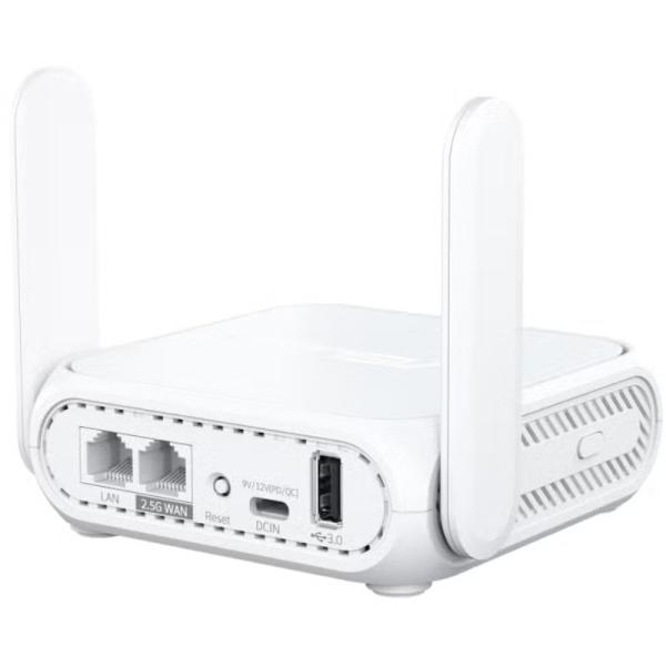 Router de Viaje Inalámbrico 5G Asus RT-BE58 Go/ WiFi 7/ 3600Mbps/ 2.4GHz 5GHz/ 2 Antenas/ WiFi 802.11be/ax/ac/n/a/ - n/b/g