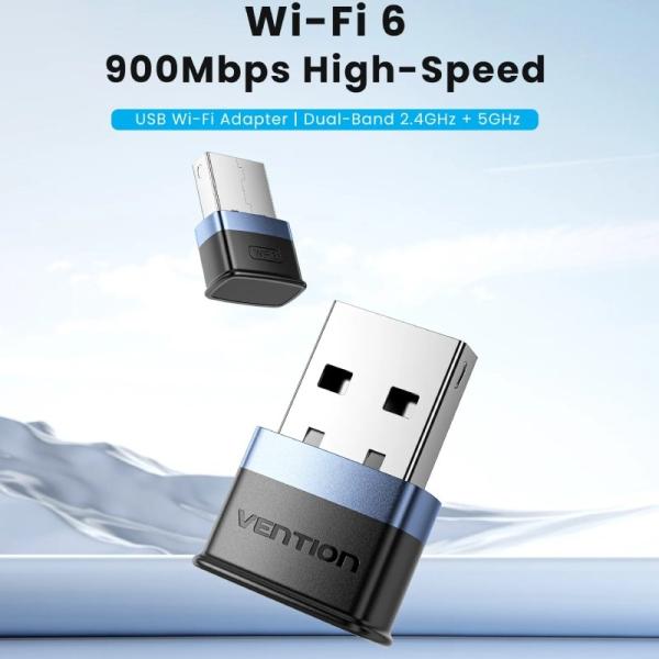 Adaptador USB - WiFi Vention KDEB0/ 900Mbps