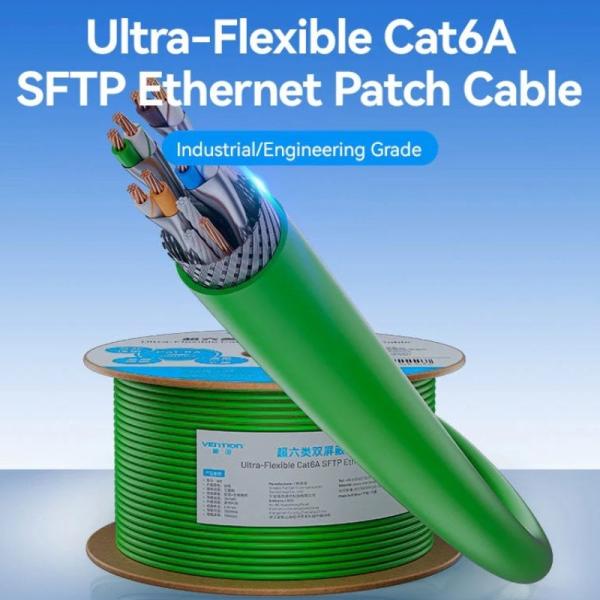 Bobina de Cable RJ45 UTP Vention IHTG305 Cat.6A/ 305m/ Verde