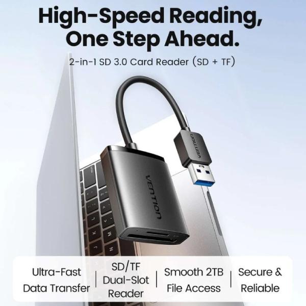 Lector de Tarjetas Externo Vention CLPBB/ USB 3.0