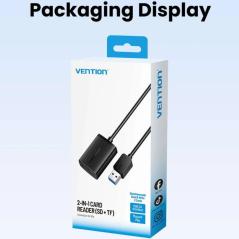 Lector de Tarjetas Externo Vention CLPBB/ USB 3.0