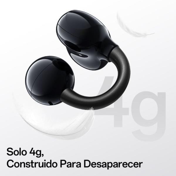 Auriculares Deportivos de Conducción Aérea OpenRock E OPACE01 con estuche de carga/ Autonomía 7h/ Negros
