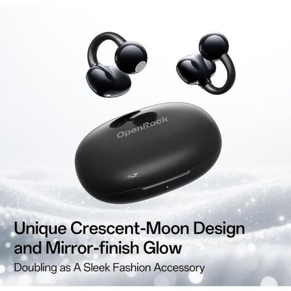 Auriculares Deportivos de Conducción Aérea OpenRock E OPACE01 con estuche de carga/ Autonomía 7h/ Negros
