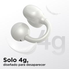 Auriculares Deportivos de Conducción Aérea OpenRock E OPACE02 con estuche de carga/ Autonomía 7h/ Blancos
