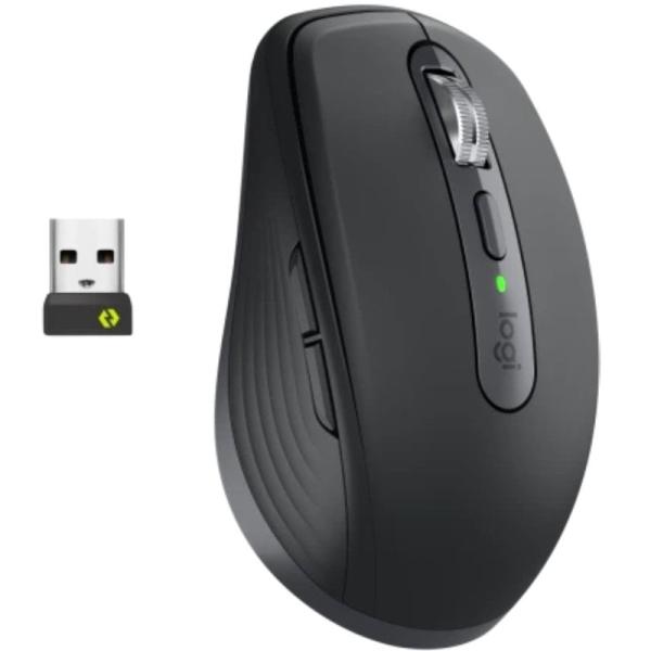 Ratón Inalámbrico Logitech MX Anywhere 3S For Business/ Batería recargable/ Hasta 8000 DPI/ Grafito