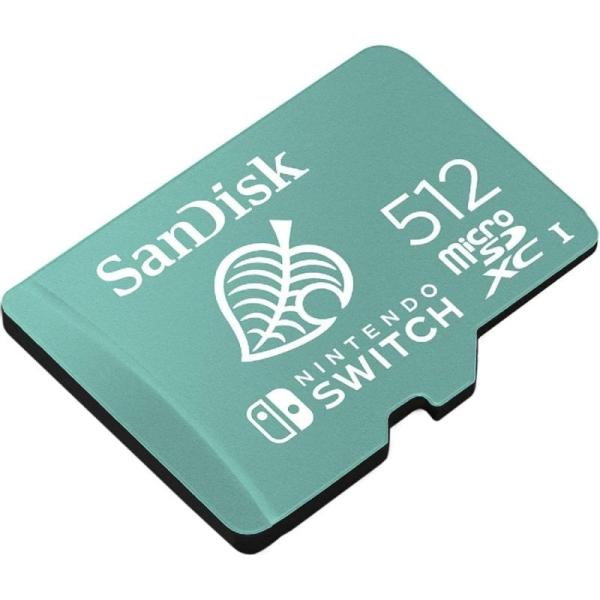 Tarjeta de Memoria SanDisk Nintendo Switch 512GB microSD XC UHS-I/ Clase 10/ 100MBs