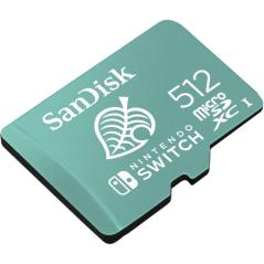 Tarjeta de Memoria SanDisk Nintendo Switch 512GB microSD XC UHS-I/ Clase 10/ 100MBs
