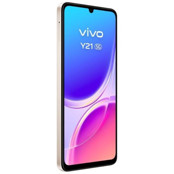 Smartphone Vivo Y21 4GB/ 256GB/ 6.74'/ 5G/ Oro/ Incluye Cargador + Auriculares