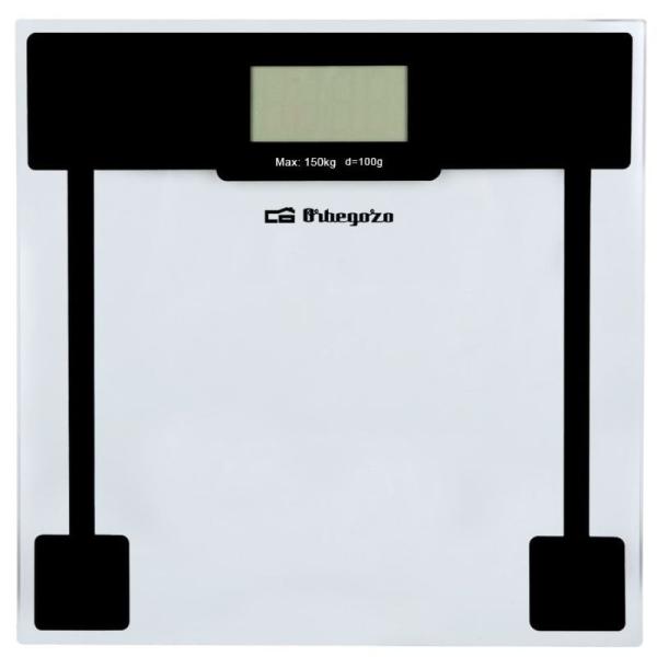 Báscula de Baño Orbegozo PB 2210/ Hasta 150kg/ Cristal