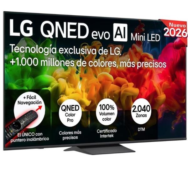 Televisor LG QNED evo AI QNED8EB Mini LED 75QNED8EB3A 75'/ Ultra HD 4K/ Smart TV/ WiFi