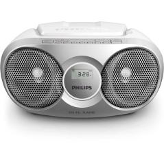 Radio CD Philips AZ215S/ 3W RMS/ con Cable/ Plata