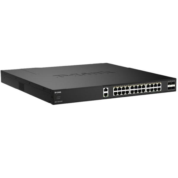 Switch Gestionable D-Link DXS-1250-28YP/E 24 Puertos/ RJ-45 10Gbps/ SFP/ PoE