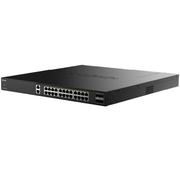 Switch Gestionable D-Link DXS-1250-28YP/E 24 Puertos/ RJ-45 10Gbps/ SFP/ PoE