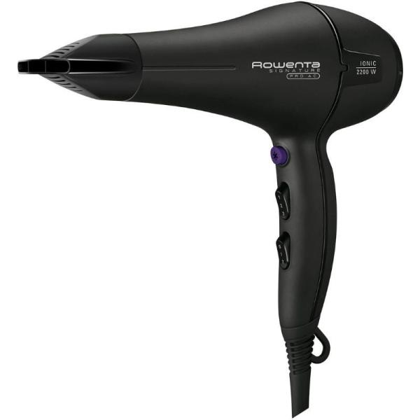 Secador Rowenta Signature Pro AC CV7840/ 2200W/ Iónico/ Negro
