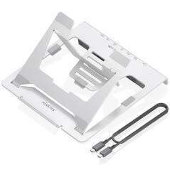 Soporte de Sobremesa - Docking USB Tipo-C Aisens ASUC-7P045-GR/ 1xUSB/ 1xUSB Tipo-C/ 1xHDMI/ 1xRJ45/ 1xLector de Tarjetas/ 1xUSB