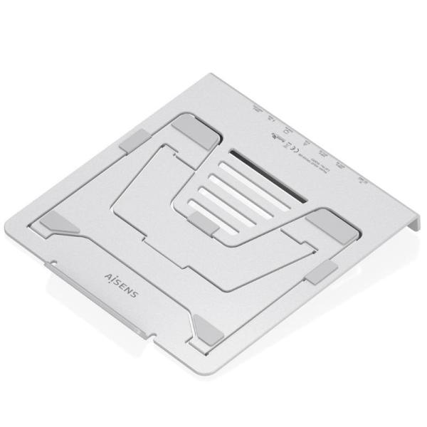 Soporte de Sobremesa - Docking USB Tipo-C Aisens ASUC-7P045-GR/ 1xUSB/ 1xUSB Tipo-C/ 1xHDMI/ 1xRJ45/ 1xLector de Tarjetas/ 1xUSB
