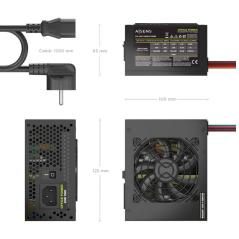 Fuente de Alimentación SFX Aisens ASPC-500SFX-PSEBK/ 500W/ Ventilador 8cm