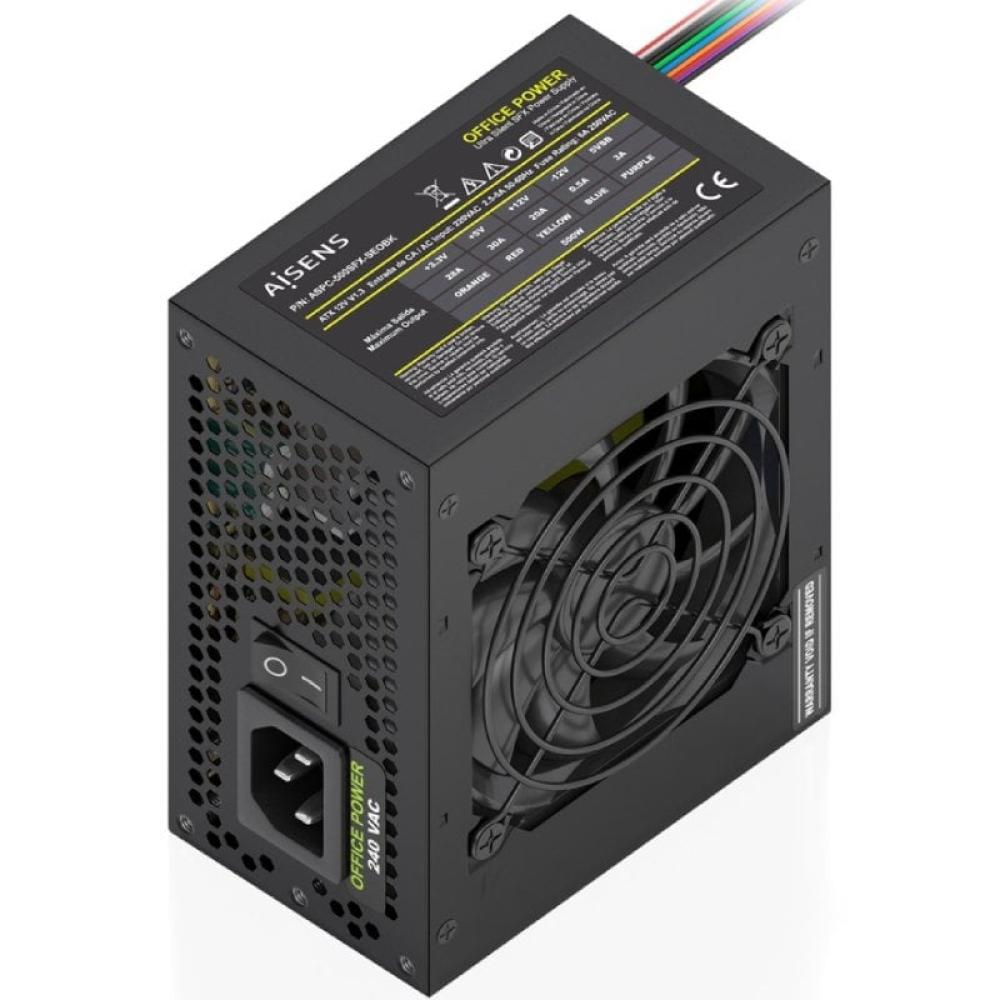 Fuente de Alimentación SFX Aisens ASPC-500SFX-SEOBK/ 500W/ Ventilador 8cm