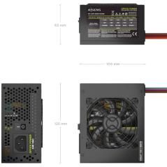 Fuente de Alimentación SFX Aisens ASPC-500SFX-SEOBK/ 500W/ Ventilador 8cm