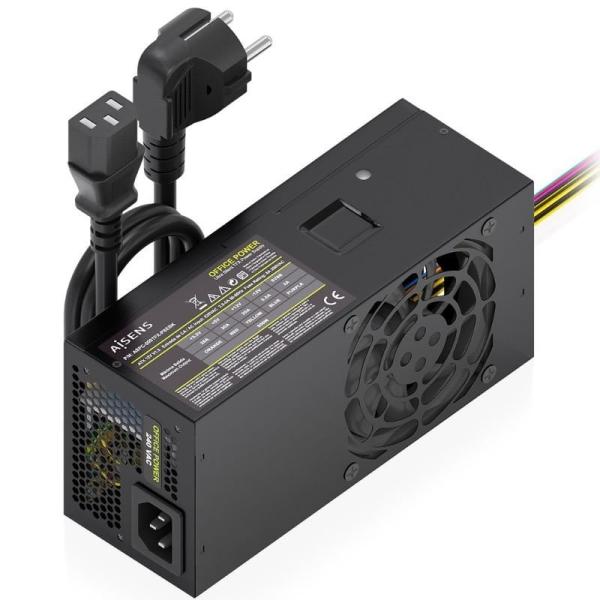 Fuente de Alimentación TFX Aisens ASPC-500TFX-PSEBK/ 500W/ Ventilador 8cm