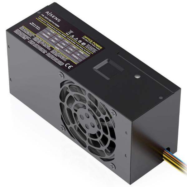 Fuente de Alimentación TFX Aisens ASPC-500TFX-PSEBK/ 500W/ Ventilador 8cm