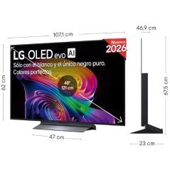 Televisor LG OLED evo AI C6 OLED48C66LB 48'/ Ultra HD 4K/ Smart TV/ WiFi