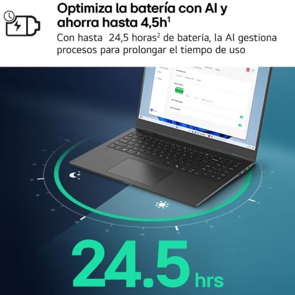 Portátil LG Gram 17ZD90TL-G.AX85BN Intel Core Ultra 7-258V/ 32GB/ 512GB SSD/ 17'/ Sin Sistema Operativo