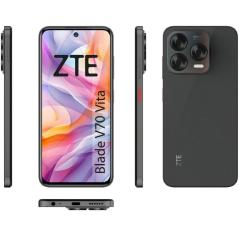 Smartphone ZTE Blade V70 Vita 4GB/ 256GB/ 6.7'/ Gris Oscuro