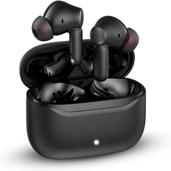 Auriculares Bluetooth SPC Ether 3 Pro con estuche de carga/ Autonomía 8h/ Negro