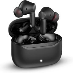 Auriculares Bluetooth SPC Ether 3 Pro con estuche de carga/ Autonomía 8h/ Negro