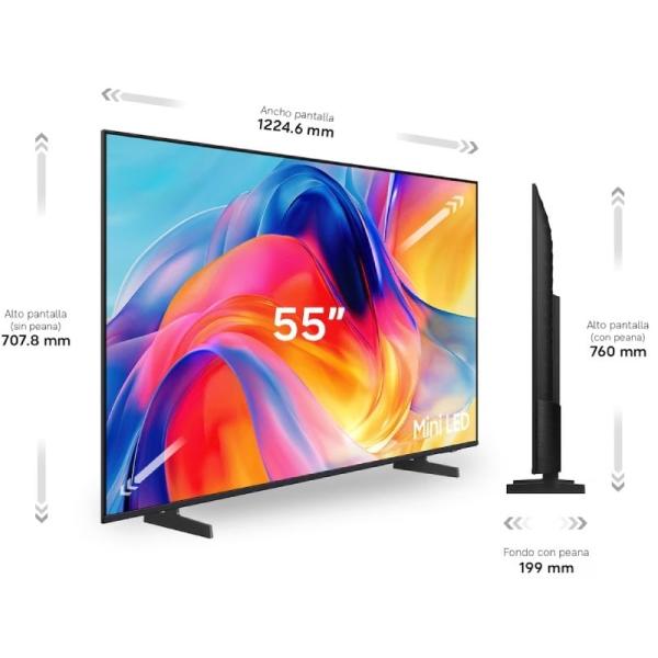 Televisor Samsung TU55M72HAU 55'/ Ultra HD 4K/ Smart TV/ WiFi