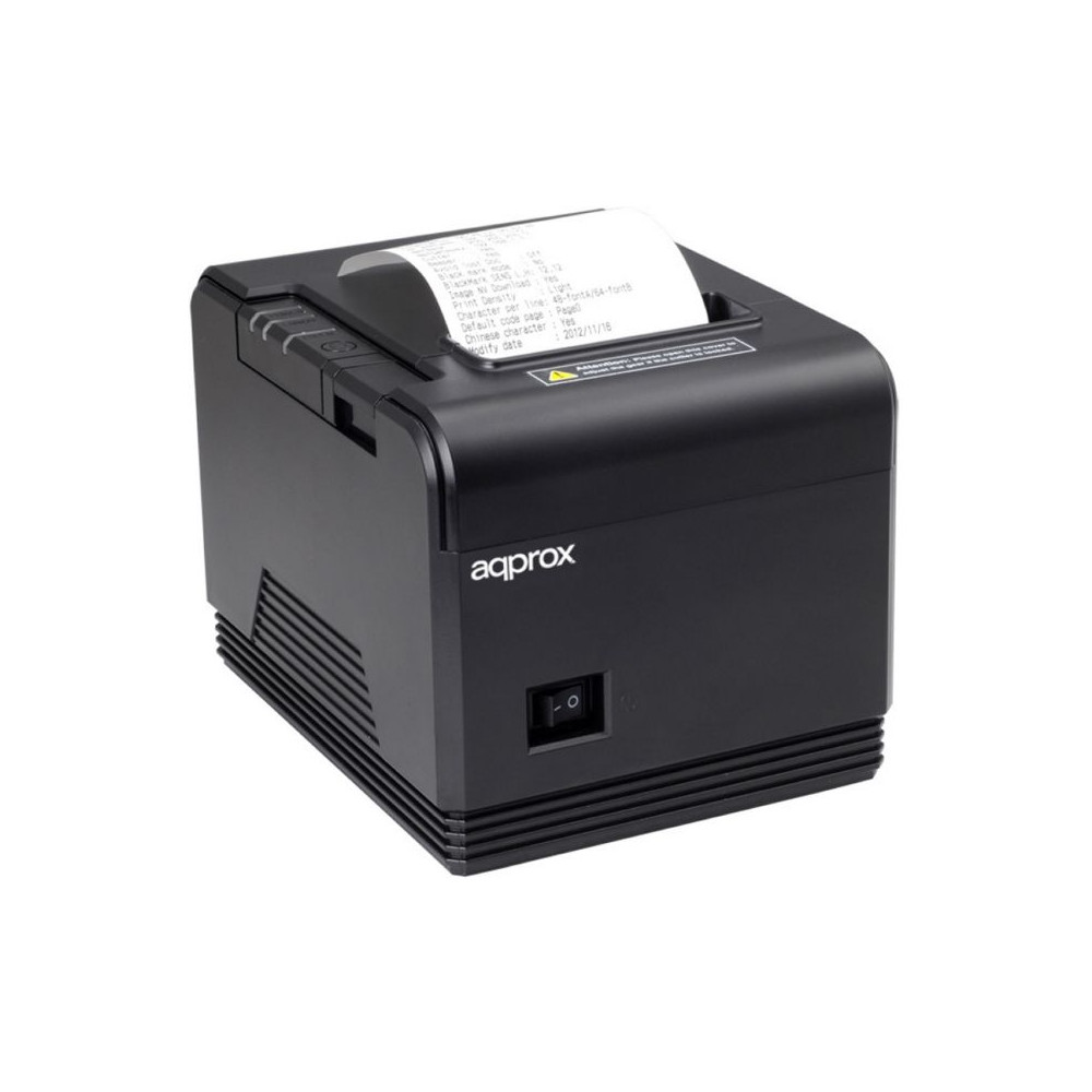 Impresora de Tickets Approx appPOS80AM/ Térmica/ Ancho papel 80mm/ USB-RS232/ Negra - Imagen 1