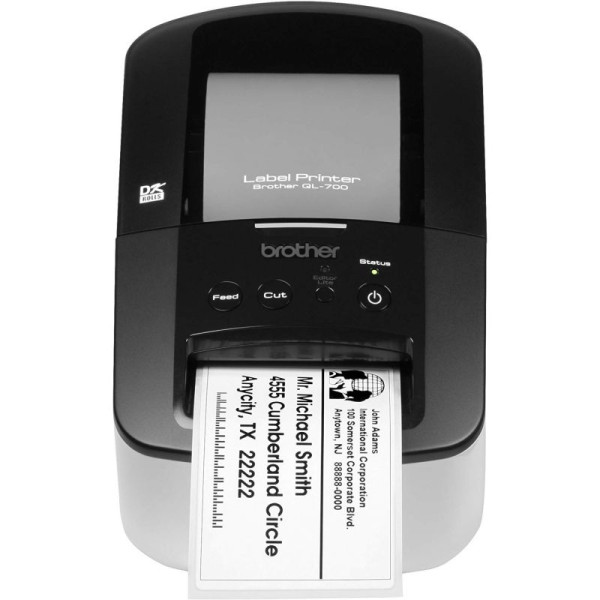Impresora de Etiquetas Brother QL-700/ Térmica/ Ancho etiqueta 62mm/ USB/ Blanca y Negra - Imagen 3
