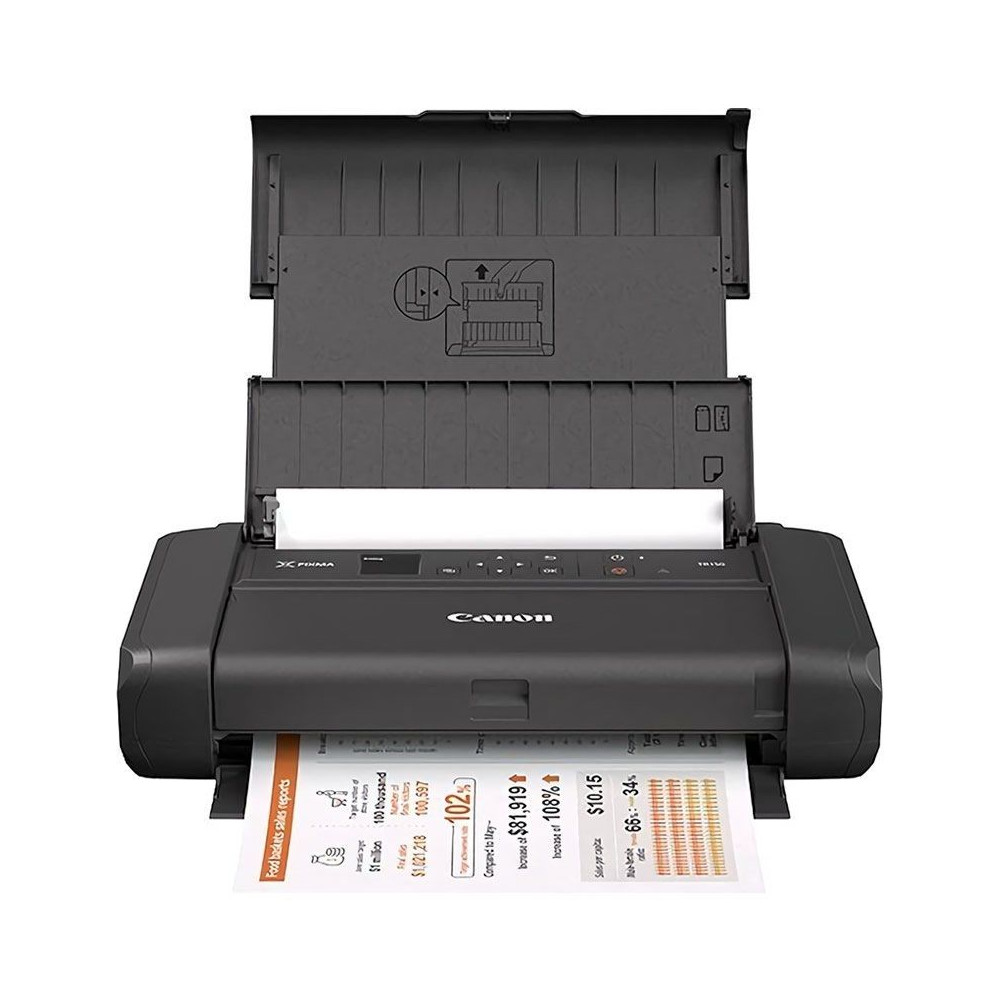 Impresora Portátil Canon PIXMA TR150 con Batería/ WiFi/ Negra - Imagen 1