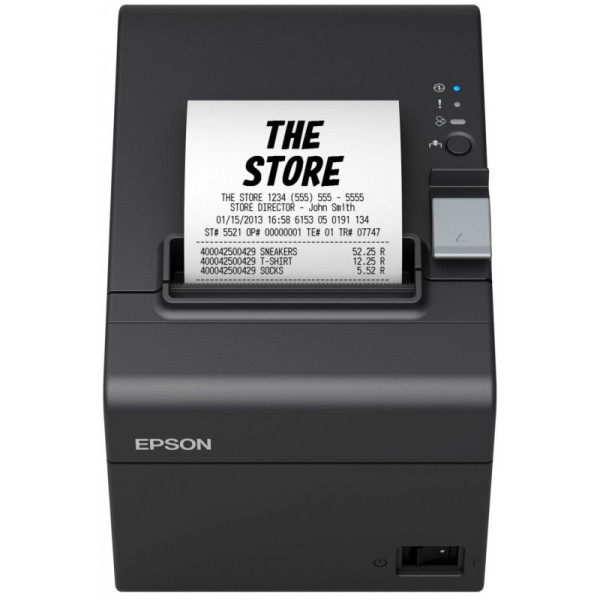 Impresora de Tickets Epson TM-T20III/ Térmica/ Ancho papel 80mm/ USB-RS232/ Negra - Imagen 4