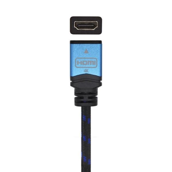 Cable Alargador HDMI Aisens A120-0452/ HDMI Macho - HDMI Hembra/ 1m/ Negro/ Azul - Imagen 2
