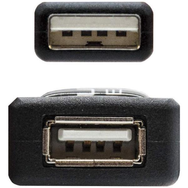 Cable Alargador USB 2.0 Nanocable 10.01.0213/ USB Macho - USB Hembra/ 15m/ Negro - Imagen 3