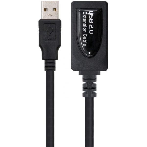 Cable Alargador USB 2.0 Nanocable 10.01.0213/ USB Macho - USB Hembra/ 15m/ Negro - Imagen 4