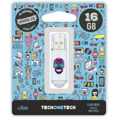 Pendrive 16GB Tech One Tech Calavera Maya USB 2.0 - Imagen 1