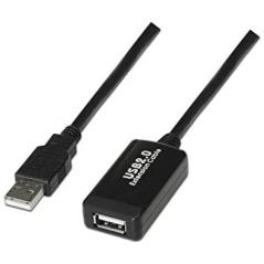 Cable Alargador USB 2.0 Nanocable 10.01.0213/ USB Macho - USB Hembra/ 15m/ Negro - Imagen 5