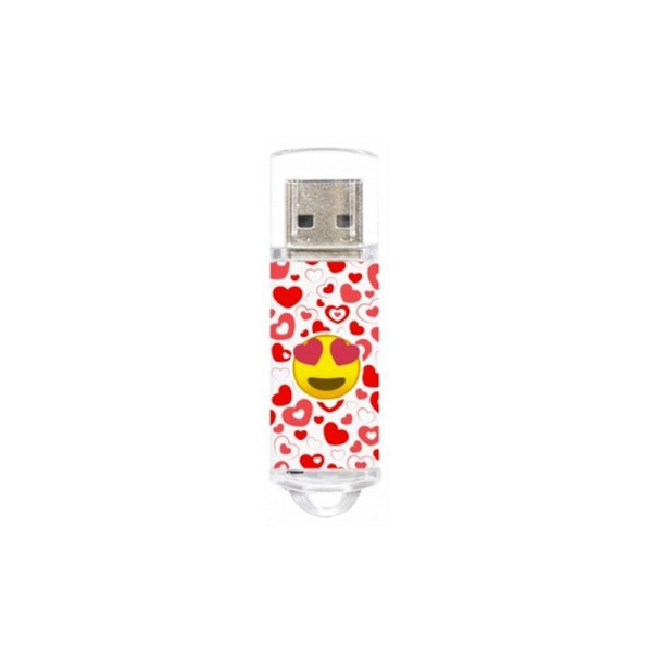 Pendrive 32GB Tech One Tech Emojis Heart Eyes USB 2.0 - Imagen 2