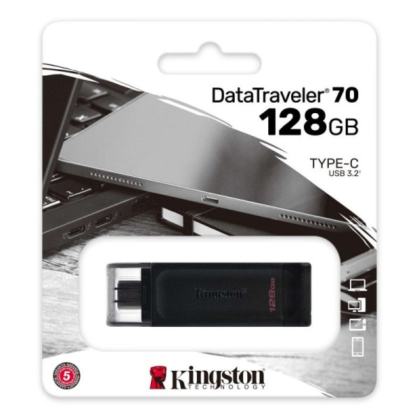 Pendrive 128GB Kingston DataTraveler 70 USB Tipo-C - Imagen 4
