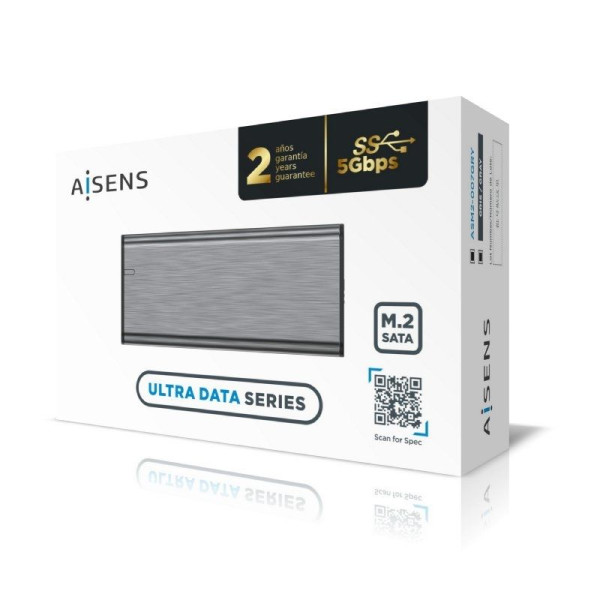 Caja Externa para Disco Duro SSD M.2 SATA Aisens ASM2-007GRY/ USB 3.1 Gen1/ Sin Tornillos - Imagen 5