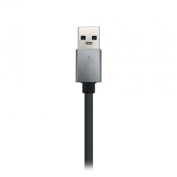 Hub USB 3.0 Aisens A106-0401/ 3 Puertos USB/ 1 RJ45/ Gris - Imagen 4