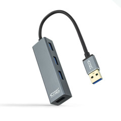 Hub USB 3.0 Nanocable 10.16.4402/ 4 Puertos USB/ Gris - Imagen 1