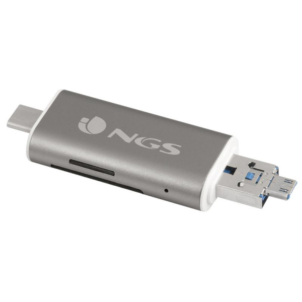 Lector de Tarjetas Externo NGS ALLYREADER/ USB 2.0/ USB Tipo-C / Micro USB - Imagen 1