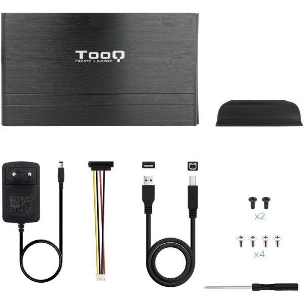 Caja Externa para Disco Duro de 3.5' TooQ TQE-3520B/ USB 2.0 - Imagen 5