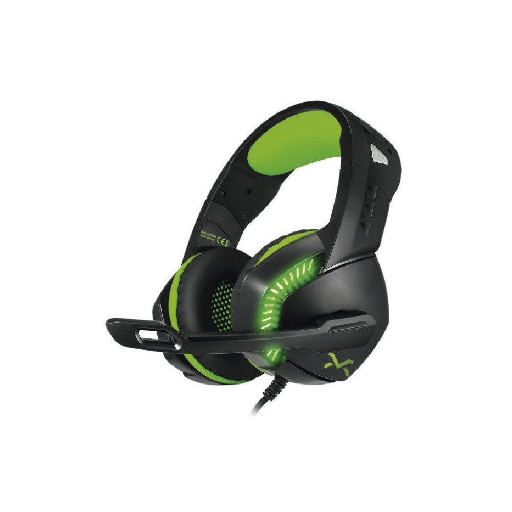 Auriculares Gaming con Micrófono Droxio Leyon Jack 3.5/ USB 2.0/ Verdes - Imagen 1