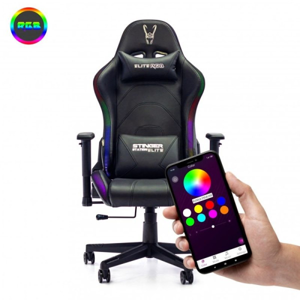 Silla Gaming Woxter Stinger Station Elite V2/ Luces LED - Imagen 5